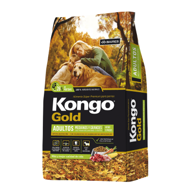KONGO GOLD ADULTOS MEDIANOS Y GRANDES 15 KG